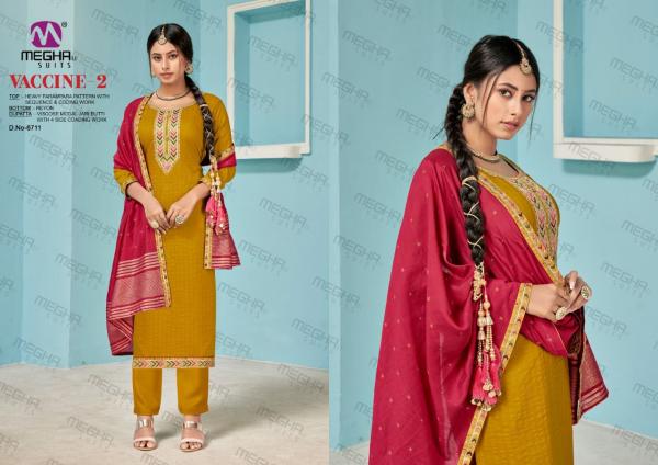 Meghali Vaccine 2 Beautiful Embroidery Festive Wear Salwar